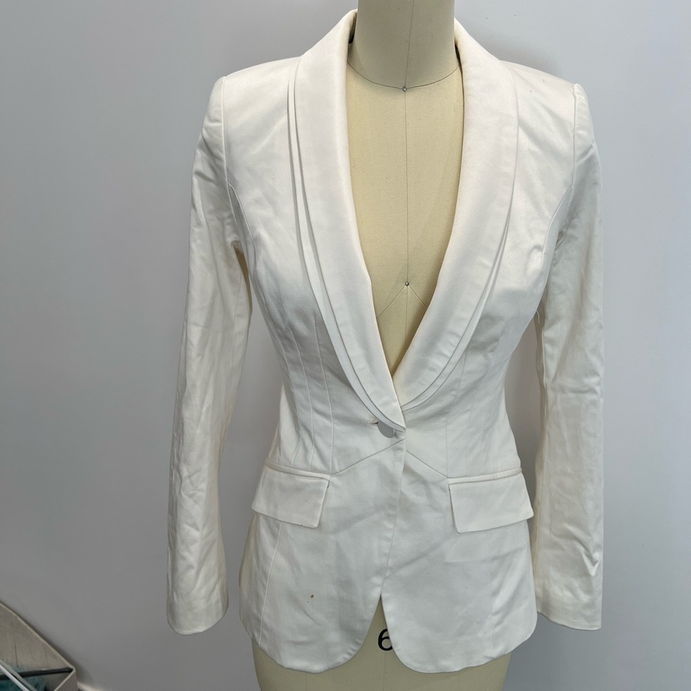 Elegant White Women's Blazer